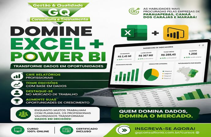 Excel + Power BI: Do Básico ao Profissional